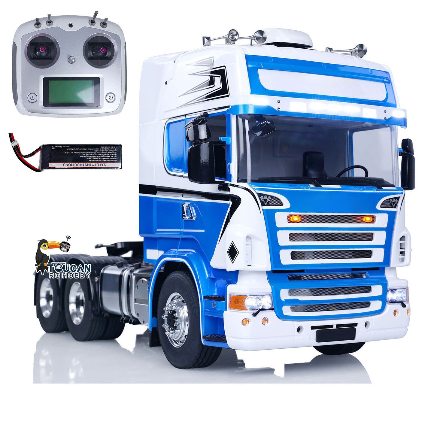 TOUCAN Metal Chassis 1/14 6x6 Remote Control Tractor Truck Painted Assembled Radio Control Car