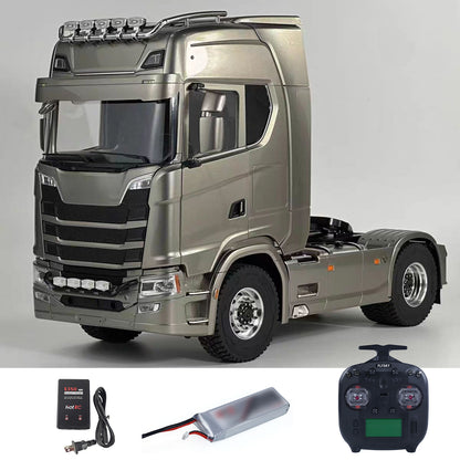 RTR 1/14 4x4 Radio Control Tractor Truck SC 770S for TAMIYA Axle Locks 2Speed Hobbywing 1060 ESC Metal Chassis Lorry Vehicle