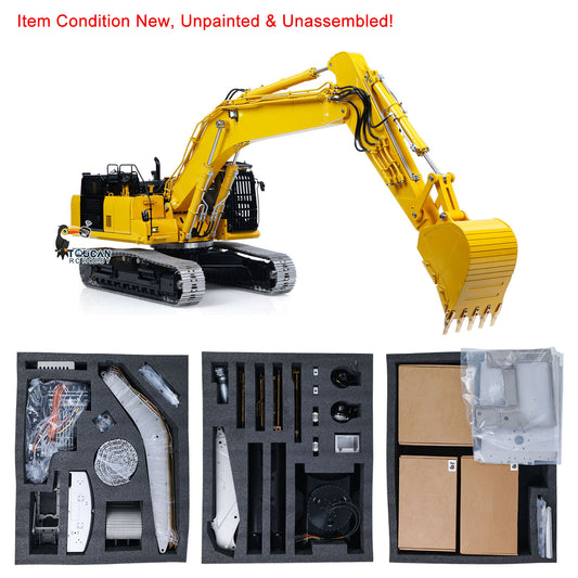 TOUCAN RC HOBBY Special Offer LESU Aoue PC500 1/14 Metal RC Hydraulic Tracked Excavator B0019 KIT 7Ways Valve Digger 3-4MPA Pump Light DIY Model