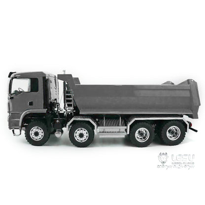 LESU TGS Cabin 1/14 8*8/6*6 Metal RC Dumper Truck Hydraulic Contruction Vehicle 540 Brushed Motor Light Sound for Professional Model Hobbyists