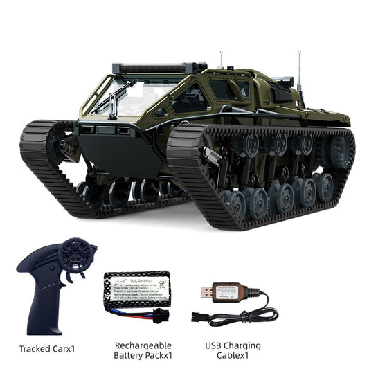 1/18 RC Drifting Tracked Off Road Vehicle C8812 2.4GHz Remote Control Simulation Model Car LED Lights 360 Degree Rotation RTR