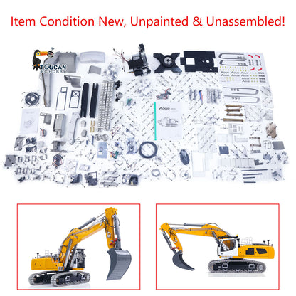 TOUCAN RC HOBBY Flash Sale LESU AOUE LR956 1/14 Metal RC Hydraulic Excavator KIT 2 Arms Remote Control Digger Model 4MPA Dual Pumps Light 6CH Brass Valve