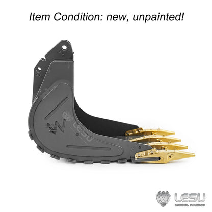 Metal Original Bucket B0030-G for LESU 1/14 RC Hydraulic Excavator LR956 PC360 ET26L SK500 ET26B ET36L Remote Control Digger