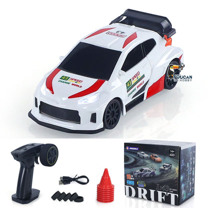 1/43 High Speed 2.4G Radio Controlled Racing Car RC Drift Vehicle 4WD RTR Mini Model Car Battery for Children