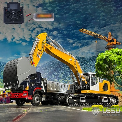 LESU 1/14 Metal Painted RC HydraulicExcavator LR945 PL18EV Lite RTR Remote Controlled Engineering Construction Vehicle