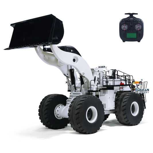 USA Pre-Order by the sea L2350 1/14 Heavy Duty RC Hydraulic Wheel Loader 150KG Giant FlySky ST8 Remote Control Car Model Sound Light System Smoking Unit