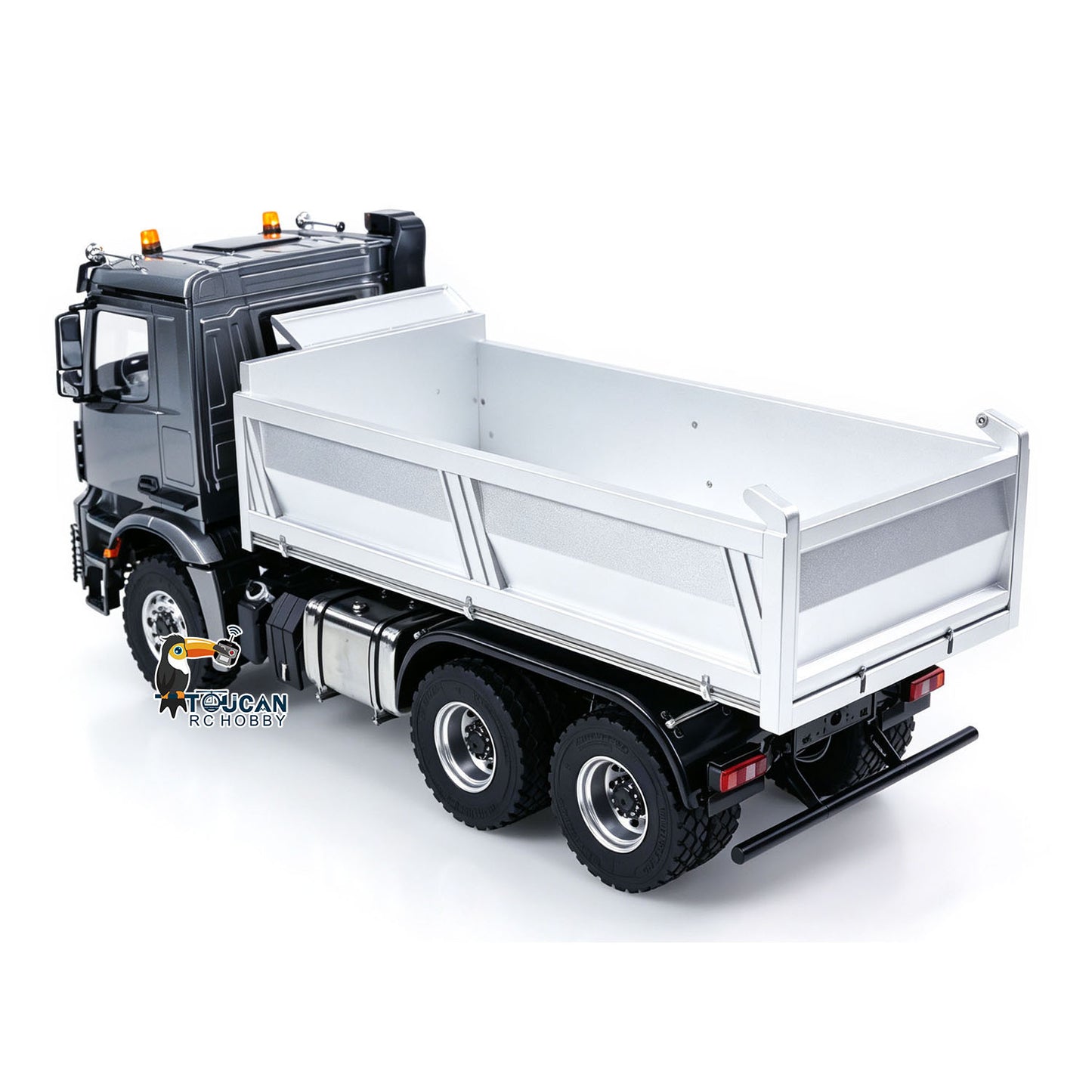 In Stock MD 1/14 6*6 Metal RC Hydraulic Dumper Truck 3348 2025Type 6WD Radio Controlled Tipper Lorry Car Model Metal Chassis 2Speed Gearbox Light Sound ESC Motor