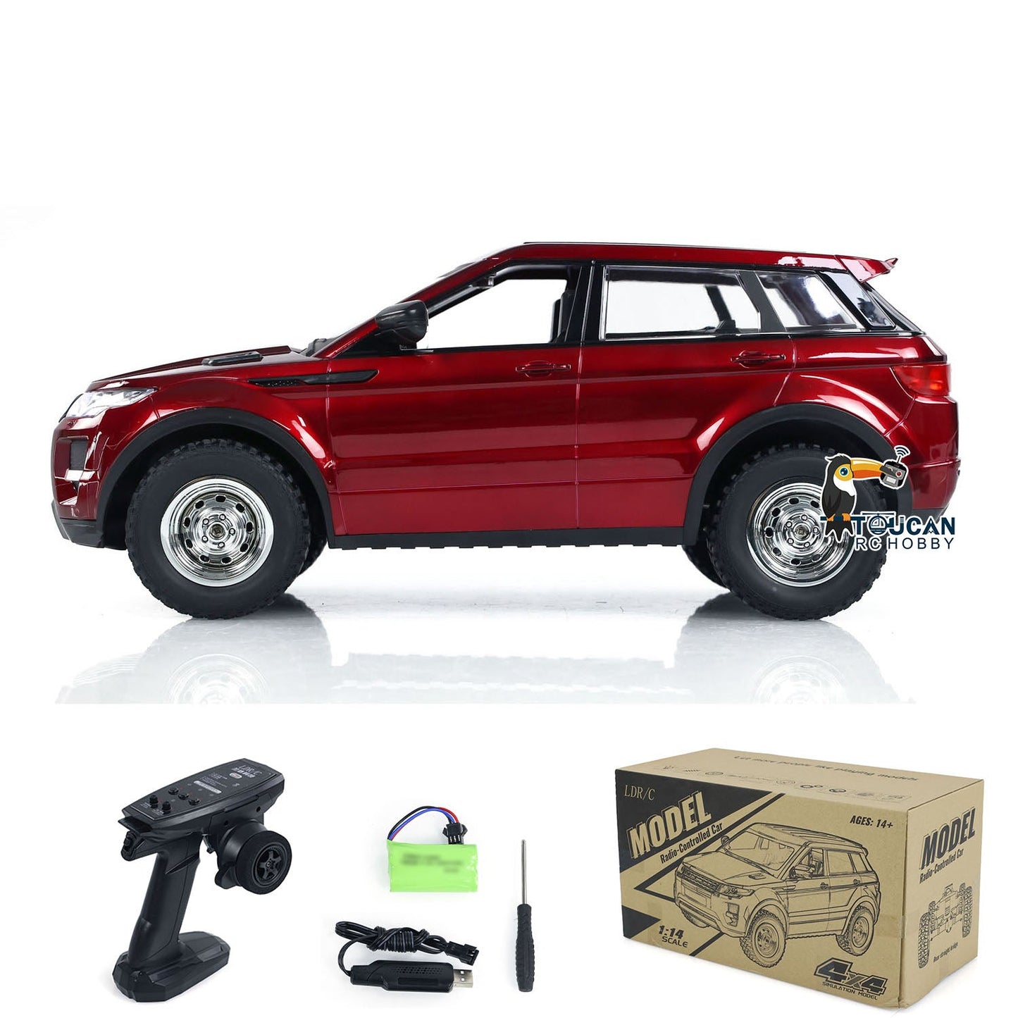 In Stock LDRC 4x4 1/14 RC Crawler Climbing Car 4WD Radio Controlled Off-road Vehicles DIY Hobby Model LD1299 RTR Light System