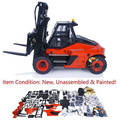 LESU AOUE LD160S 1/14 Metal Hydraulic RC Forklift with CNC shell 6 Ways Reversing Valve Towing Hook Sound Light System