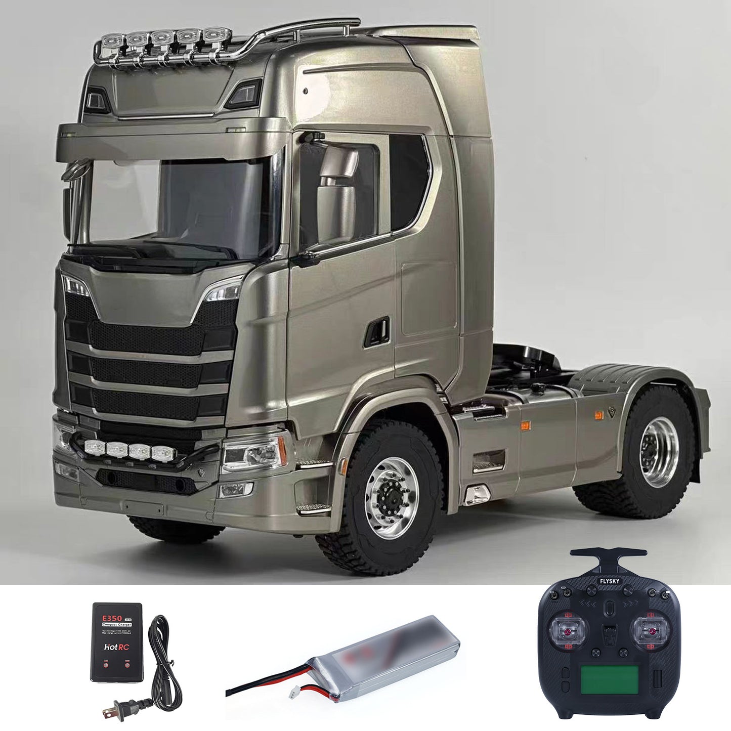 TOUCAN RC HOBBY MD 770S 1/14 4x4 Metal RC Tractor 2Speed Gearbox Differential Locks RC Lorry Car ST8 Radio Lights Sounds Battery Charger RTR Model