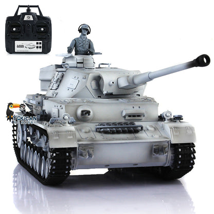 2.4G Henglong 1/16 Scale RC Tank 3859 Plastic German Panzer IV F2 RTR 7.0 Tank w/ Smoking Gearbox BB Shooting Road Wheels Tracks