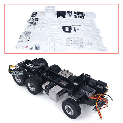 In Stock TOUCAN RC HOBBY MODO 6x6 1/14 RC Tractor Truck 770S With Metal Chassis 2-speed Gearbox Servo Motor  Tractor Car Model Kits For DIY Upgrade