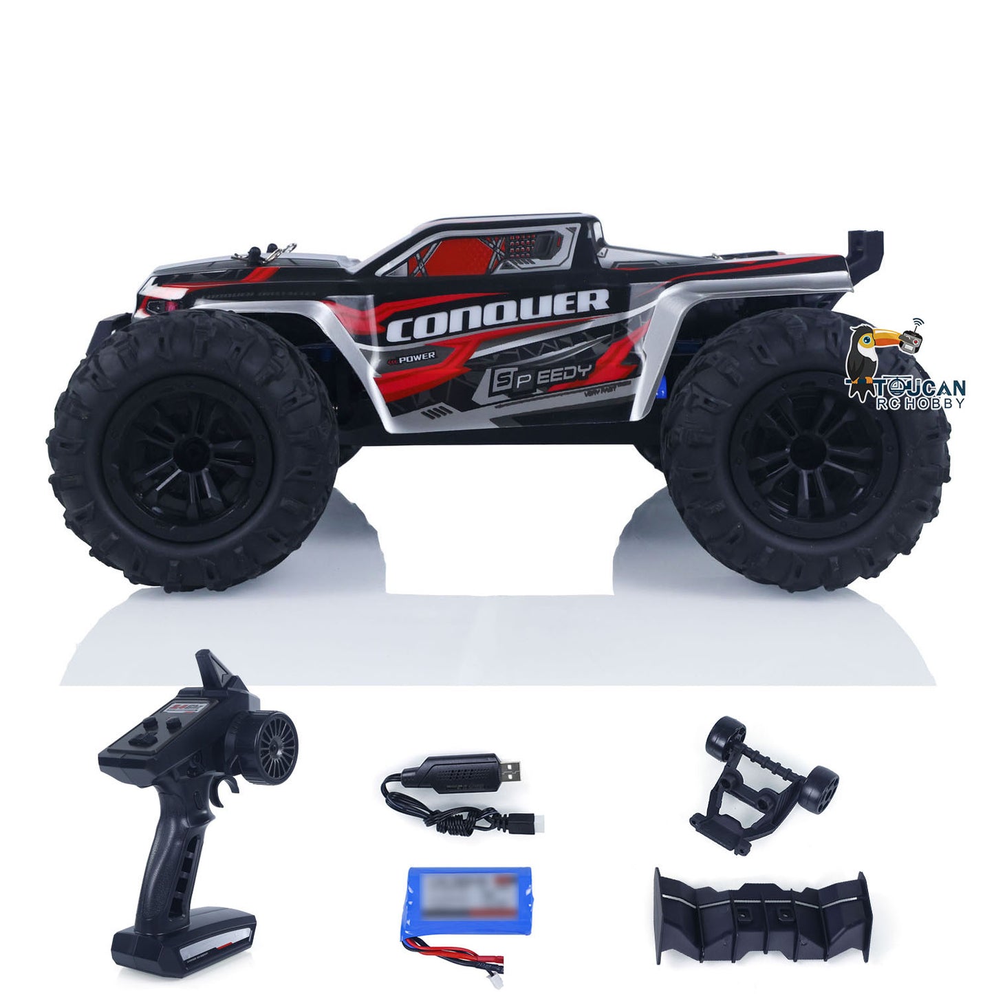 12 Inches Plastic 1/16 4X4 Remote Control Off Road Car SCY 16102 RC Monster Truck Pickup Metal Drive Shaft Charging Protection