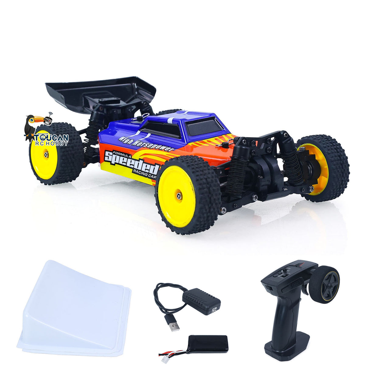 TOUCAN RC HOBBY US Stock 1/24 Electric Remote Control Off Road Car 2401A 35KM/H High Speed RC Vehicle Model CVD Drive Shafts Metal Chassis Battery RTR