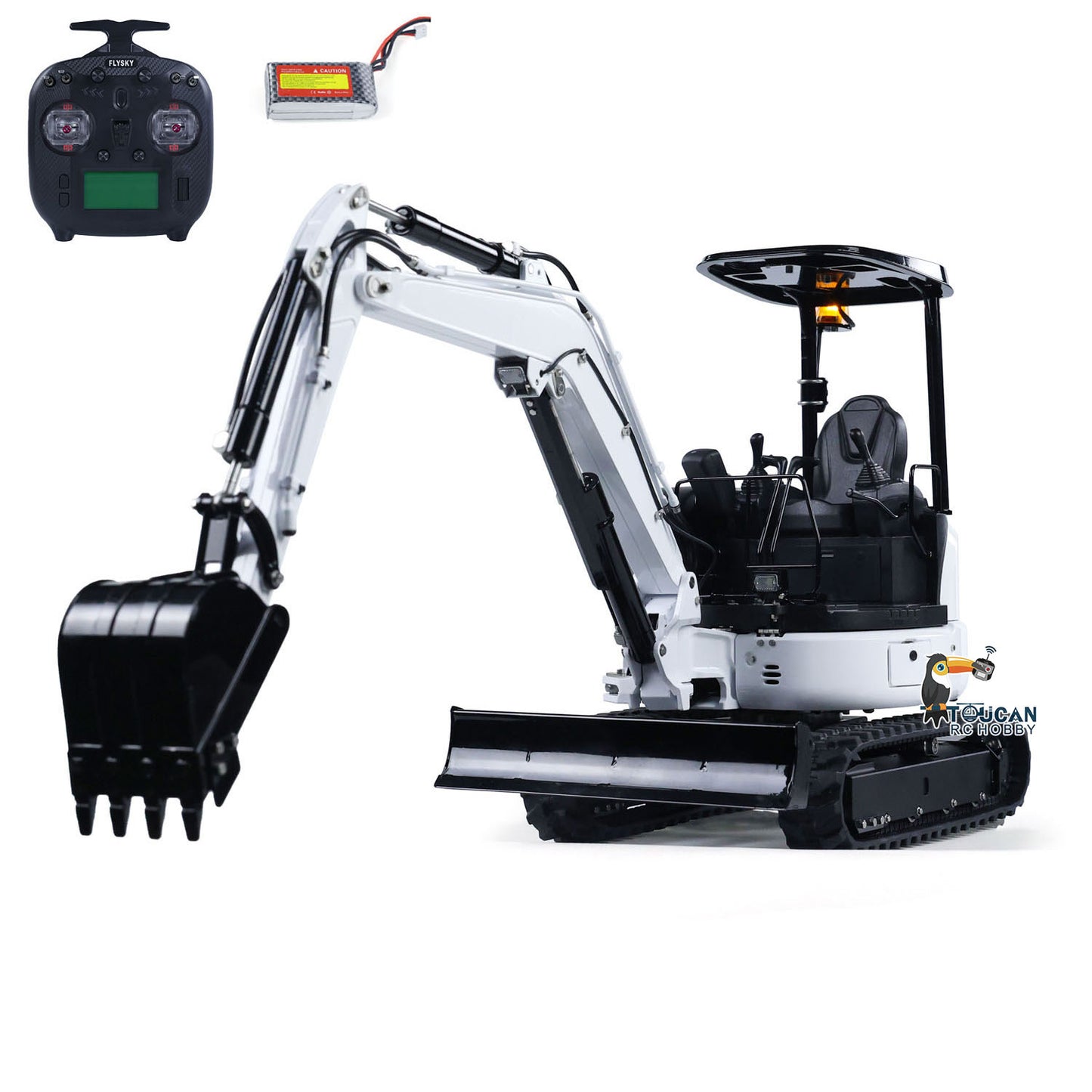 LESU PC30 1/14 Metal RC Hydraulic Excavator B0003 RTR 6CH Reversing Valve Mini Digger Brushless Rotary Drive Motor FlySky ST8 Controller Light System