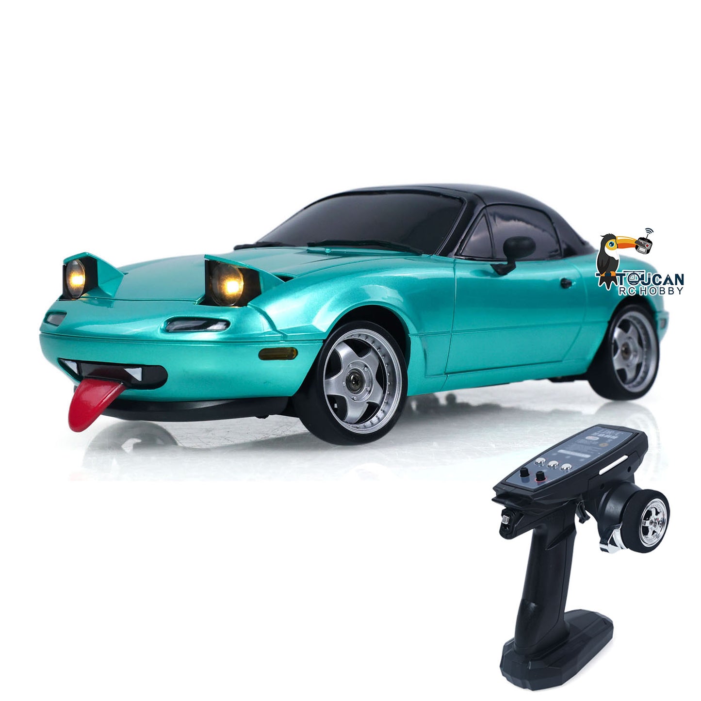LDRC LD1804 1/18 2.4G 4X2 Remote Control Drift Car Brushed Motor ESC Servo Light System RC Racing Vehicle Assembled RTR