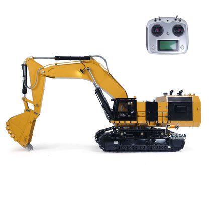 IN STOCK 63KG! 1/14 6015B Metal Hydraulic Radio Controlled Excavator Light Liquid Crystal Display Painted Assembled Body Rotates 360Degrees