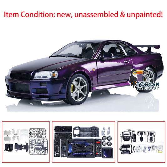 Capo RC Racing Car for 1/8 Nissa Limited Edition Skyline Drift Vehicles GTR R34 Collection Radio Controlled Model