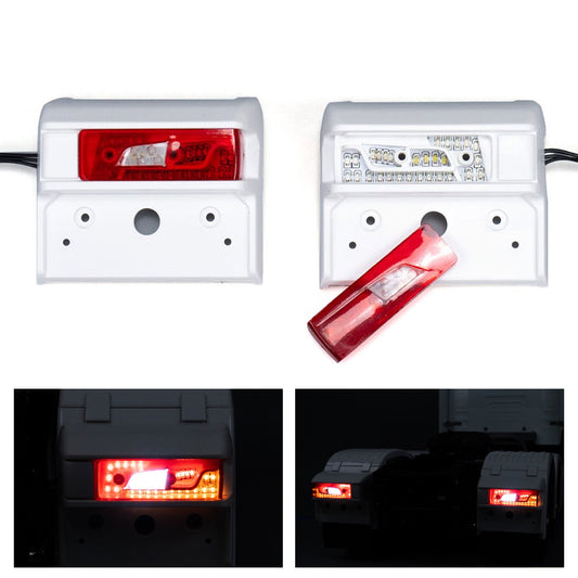 5V LED Plastic Taillight Warning Lamp Flowing Water Light for DIY TAMIYA 1/14 RC Tractor Truck 770S 56368 56371 R470 R620 Car