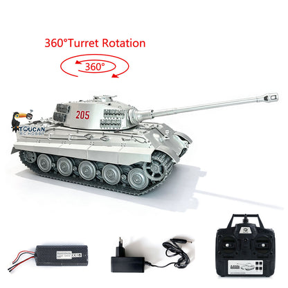 Heng Long 1/16 RC Tank King Tiger 3888 - Metal Track & Chassis RTR BB Firing