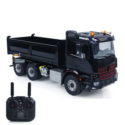 MDMODEL 3348 6x6 Metal Chassis 1/14 RC Hydraulic Dump Truck Remote Control Tipper 2Speed Gearbox Light Sound HotRC Radio