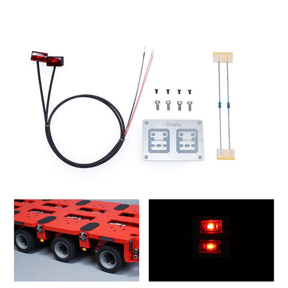 2.2V-3V LED Warning Light Plastic Marker Lamp for DIY TAMIYA 1/14 RC Tractor Truck Model Trailer Dumper Road Rescue Vehicle Car