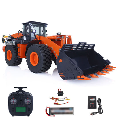 1/14 Hydraulic RC Loader ZW370 JDM 198 Remote Control Metal Construction Truck W/ New Sound Module Model
