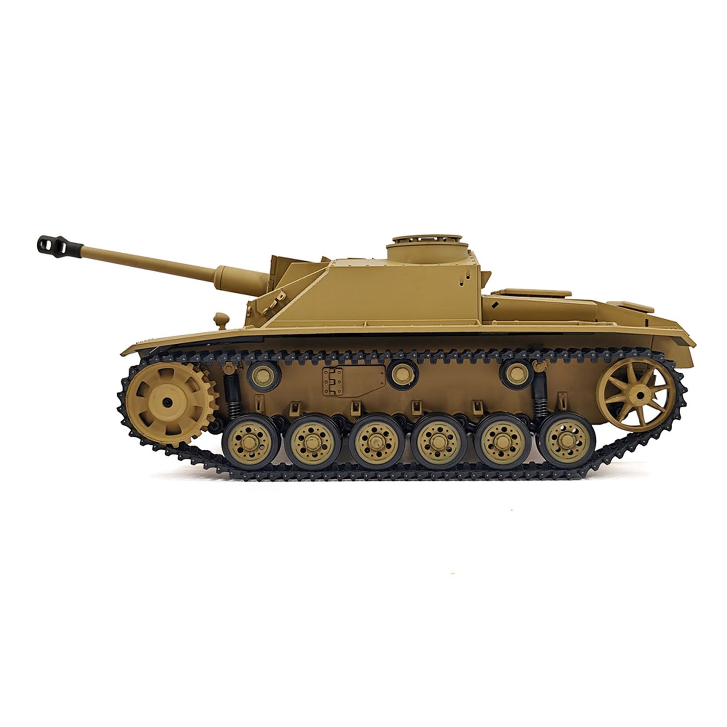 2.4G Henglong 1/16 7.0 Plastic German Stug III RTR RC Tank Model 3868 BB IR Steel Gearbox 1800MAH Battery Radio Sound Lights