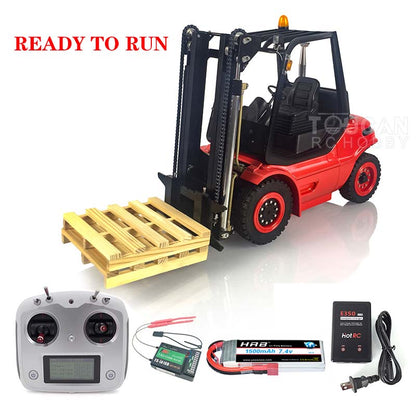 TOUCAN RC HOBBY Cundang US Lager LESU 1/14 RC Hydraulik-Gabelstapler Transferfahrzeug RTR Lackiertes LKW-Modell A0002 Motor Licht Fernbedienung Akku Pumpe Fahrregler Motor Licht Sound
