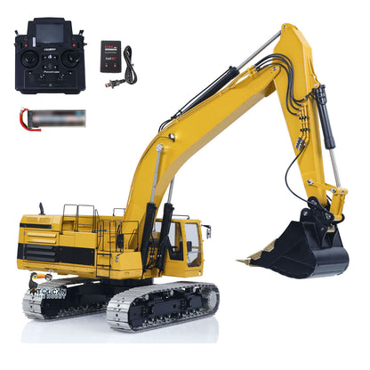 LESU C374F 1/14 Metal RC Hydraulic Excavator B0001 RTR Brushless Motor 6CH Brass Valve Quick Release Coupler Smoke LCD Screen Sound Light System PL18EV Lite Controller