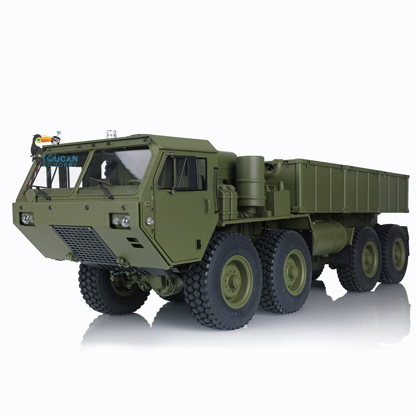 HG 1/12 RC US Military Truck P801 8*8 Radio System Alexs Drive Shaft Servo Motor Wheel Remote Control Vehicles Cars Model