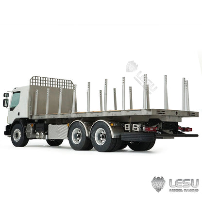 2Speed LESU 1/14 RC Flatbed Timber Truck VM FE Remote Control Lorry Car 6x4 Metal Chassis RWD Model Vehicle Light Sound Motor
