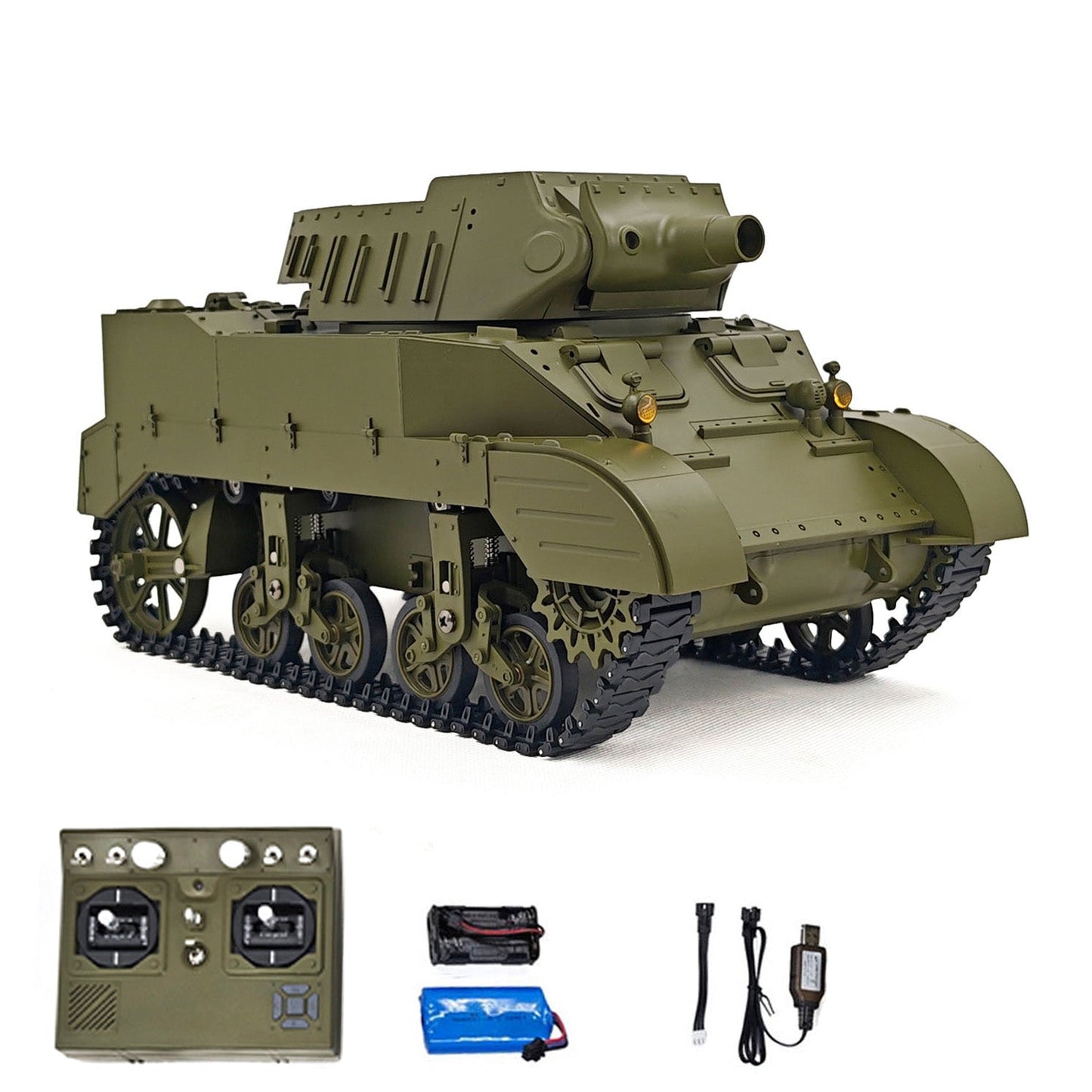 In Stock 1/16 CoolBank RC Tank M8 HMC Scott Radio Control Battle Tank Simulation 360 Degrees Turret Rotary Smoke Sound Lights RTR Combat Vehicle