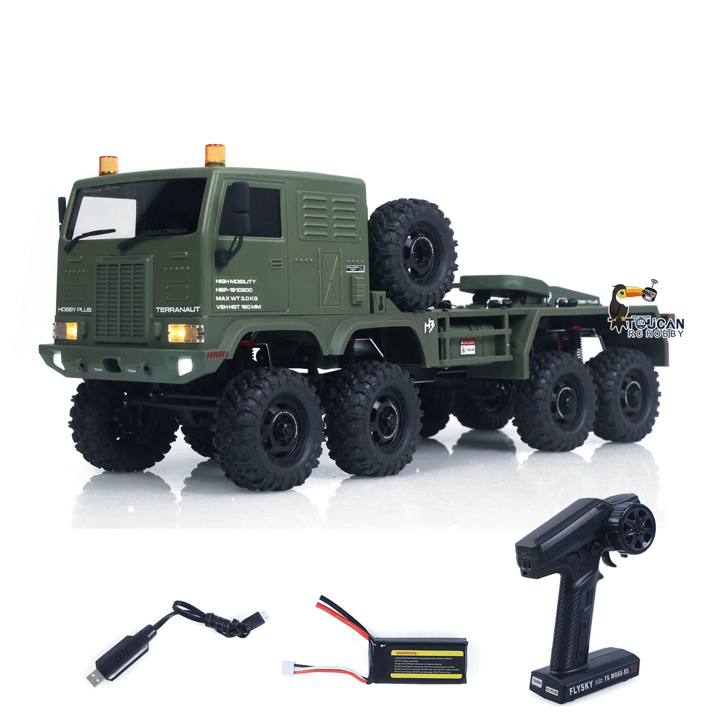 Fast Free Shipping 1/18 Remote Control Military Truck 8X8 All Wheel Steering Electric RC Off Road Vehicle Model 2Speed Gearbox RTR Metal Chassis
