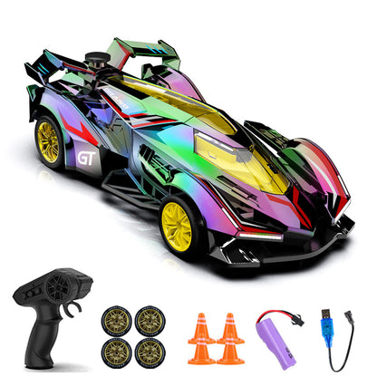 TOUCAN RC HOBBY 1/24 JJRC Q219 2.4G RC Racing Vehicle Lights Spray Drift Car RTR Toys All Wheel Drive Remote Control High Speed Model Battery