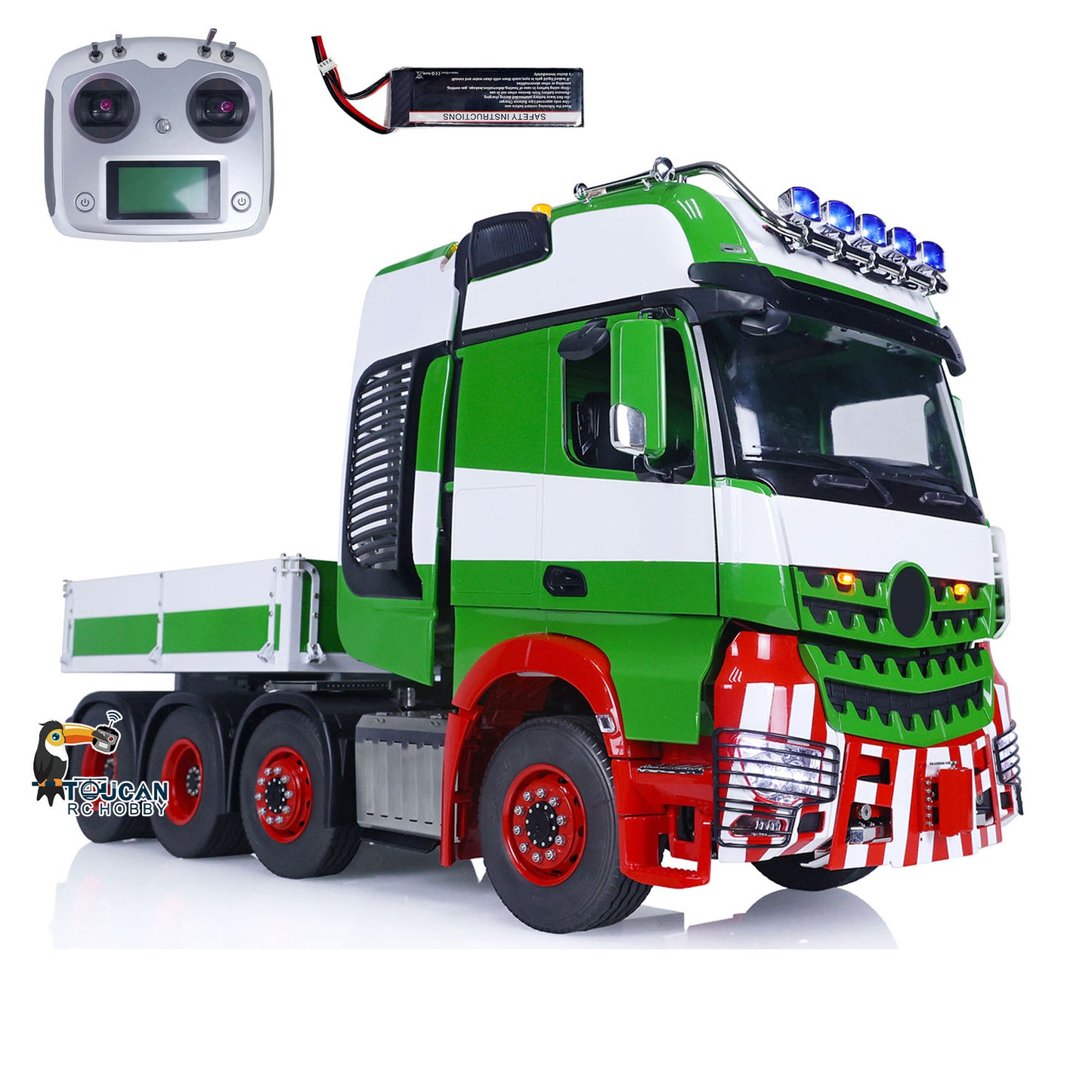 8x8 1/14 TOUCAN RC Tractor Truck Metal Chassis Painted Remote Control Lorry Car Models for TAMIYA Trailer Model Excavator