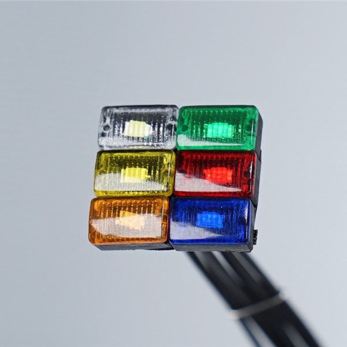 2.2V-3V LED Warning Light Plastic Marker Lamp for DIY TAMIYA 1/14 RC Tractor Truck Model Trailer Dumper Road Rescue Vehicle Car