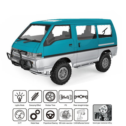 LDRC 1/12 Off Road RC Car LD1296 RTR 2Speed Transmission Metal Gearbox Motor ESC Servo LED Light Remote Control Outdoor Toys