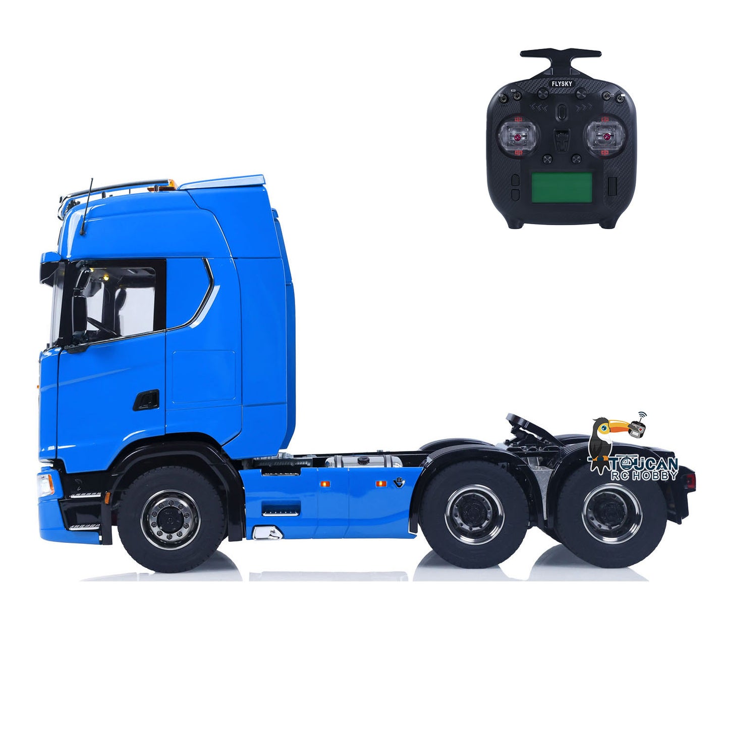 770S 1/14 6X6 RC Tractor Truck Liftable Rear Axle Wheel Hub Reduction Differential Locks Hobbywing ESC Flysky ST8 Light System