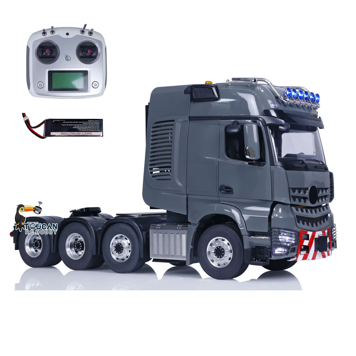 In Stock TOUCAN 1:14 RC Tractor Truck Metal Chassis Remote Control Car Painted Assembled