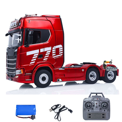 TOUCAN RC HOBBY US Stock 6*4 HUINA 1501PRO 1/18 RC Tractor Truck RTR Plastic Radio Controlled Construction Vehicle Light Sound Unit Assembled Finished Model