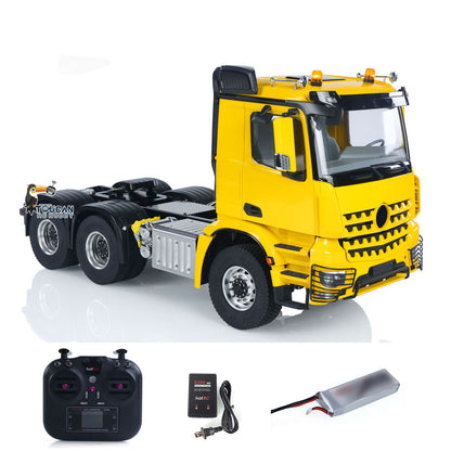 RTR 1/14 RC Tractor Truck Radio Battery Metal NO Lock Differential Axles 2Speed Gearbox 6*6 Lorry Car Model for TAMIYA Trailer