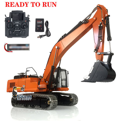 LESU PC360 1/14 Metal RC Excavator B0002 RTR Steel Alloy Hydraulic Digger Model 8MPa Oil Pump System Lighting FlySky PL18EV Lite Controller for Hobby Collectors