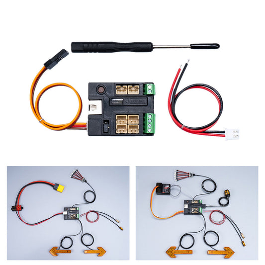 3V 5V LED Light Controller Expansion Panel for DIY TAMIYA 1/14 RC Tractor Truck Engineering Vehicle Loader Hydraulic Dumper