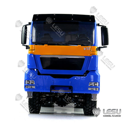 LESU 1/14 Metal Remote Controlled TGS Three-way Transmission Dumper Truck Hydraulic Lights Sound System ESC Servo