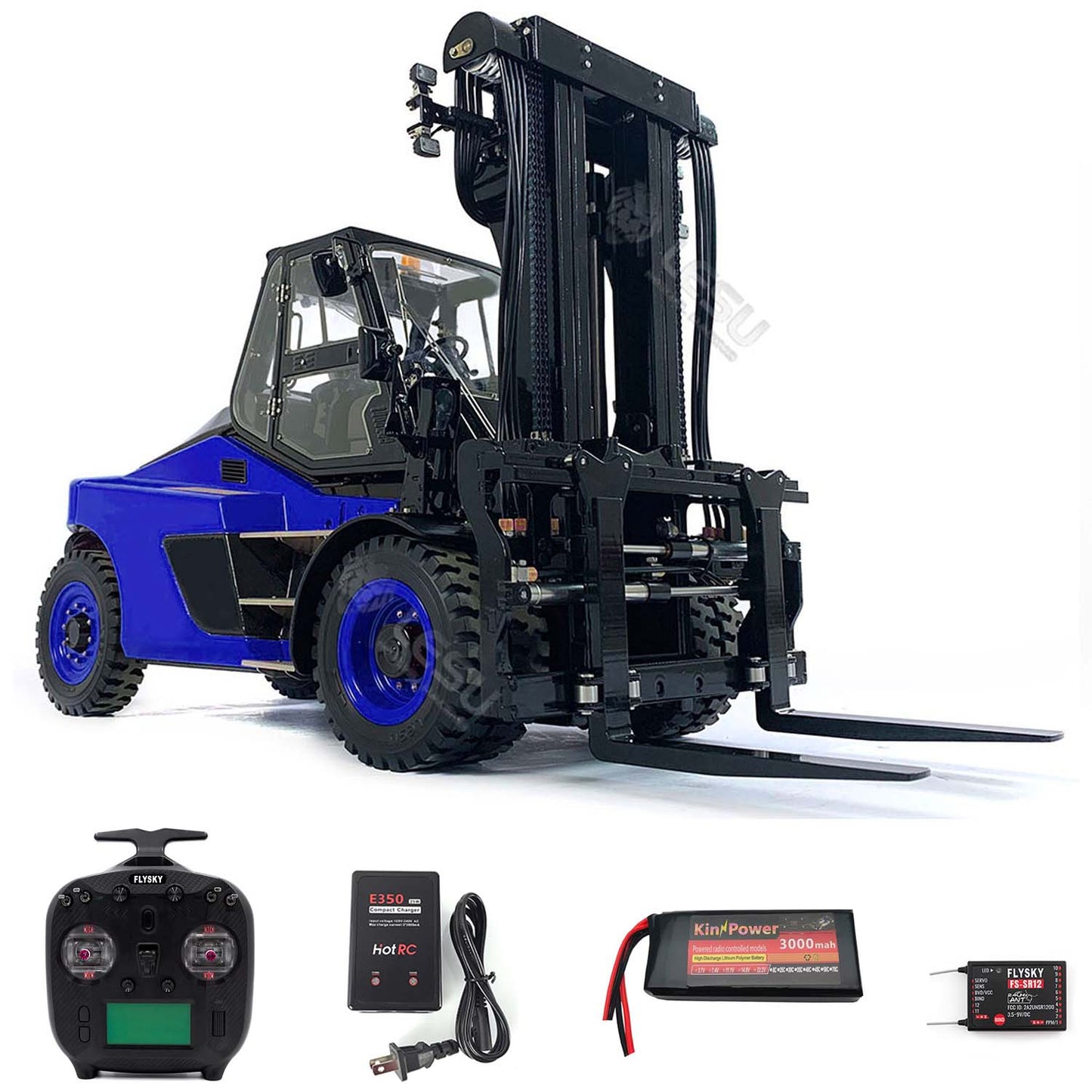 LESU 1/14 RTR Hydraulic RC forklift Aoue-LD160S for Truck Painted Assembled Model W/ Openable Door Sound Light System