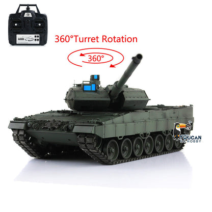 TOUCAN RC HOBBY IN Stock Henglong 1/16 TK7.0 Plastic 3889 Leopard2A6 RTR RC Tank 360 Degrees Turret BB Infrared Combat Smoke Sound Light Metal Barrel