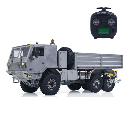 1/14 RC Off Road Military Truck Metal Body 6X6 Remote Control Transport Vehicle T815 3Speed Flysky ST8 Radio Differential Locks