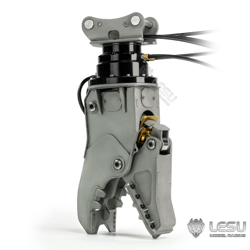LESU 1/14 Metal Crusher Plier C0038/Orange Peel Grab C0039 for RC Hydraulic Digger Aoue ET30H ET26L PC360 AC360 R945 SK500 Remote Control Excavator BA-B0002 B0012 A0006 DIY Model