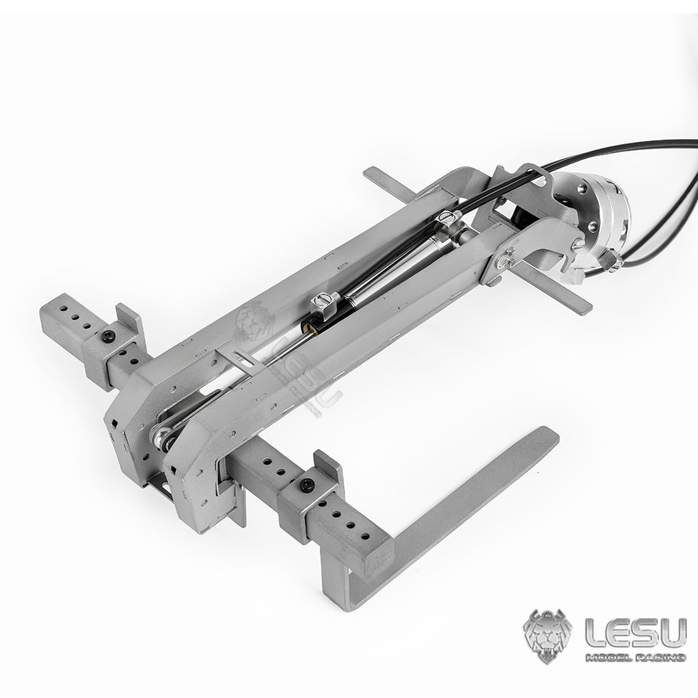 LESU 1/14 Metal Hydraulic Fork Brick Clamp for LESU RC Hydraulic Crane Dumper Car Radio Control Truck Kits Unassembled and Unpainted